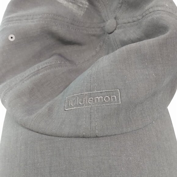 Lululemon Women's Fast Free Black Running Hat Script Logo Strapback Adjustable - Picture 2 of 9
